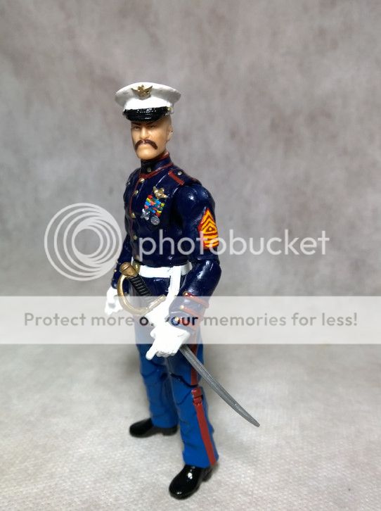 Custom Modern Era G.I.Joe Gung Ho Marine Dress Blues By Letal